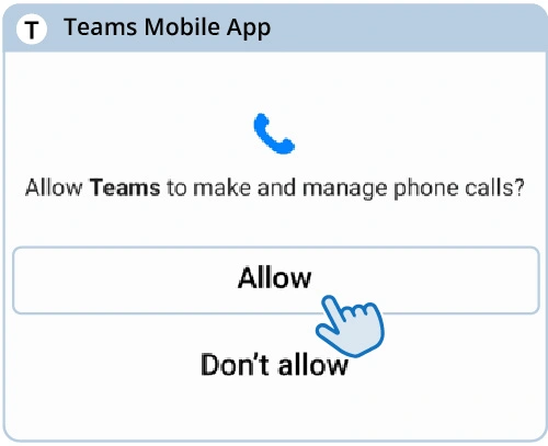 Allow call management window