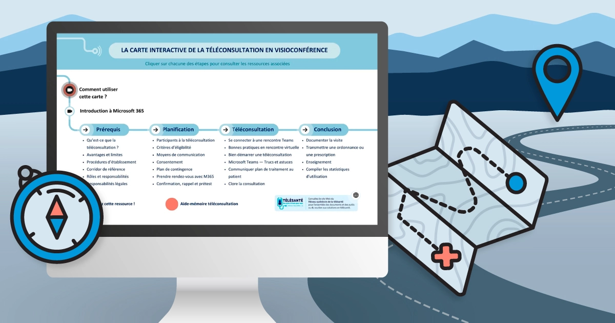 Visuel de la carte interactive sur un écran d’ordinateur.