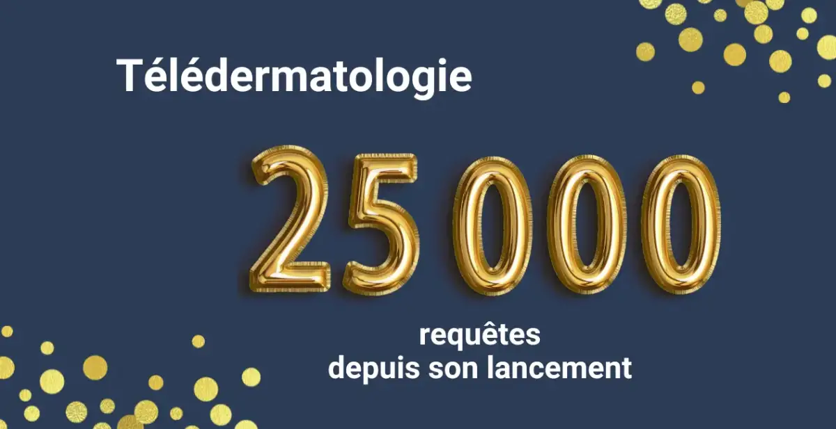 Télédermatologie : 25000 consultations virtuelles à ce jour.