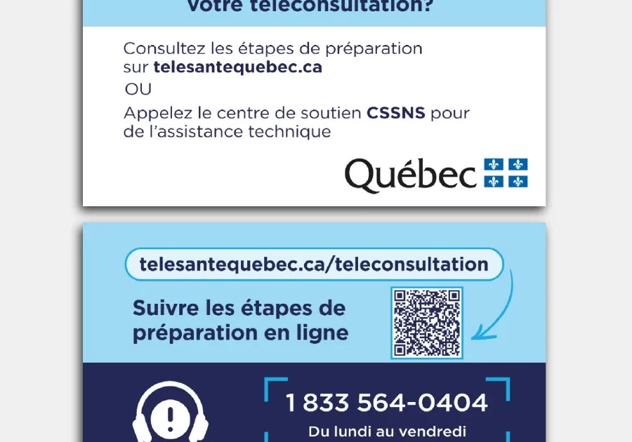 Cartes de visite de la téléconsultation (lot de 50)
